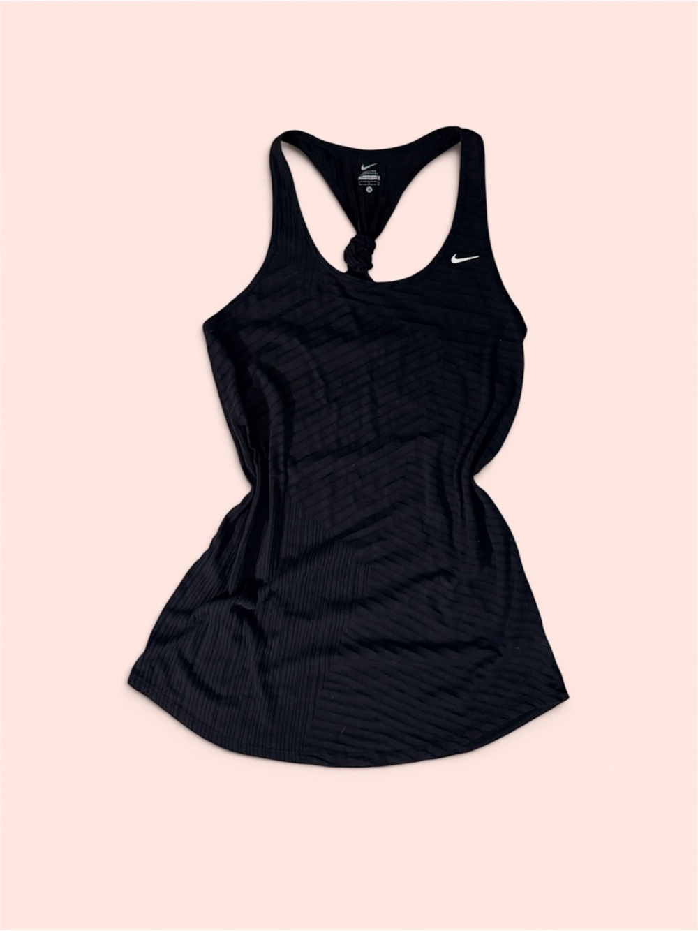 Nike Women's Black Knotted Racerback Tank Top